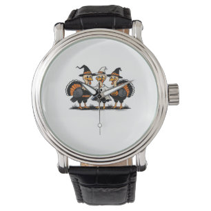 Turkiet Halloween Boo, Thanksgiving Turkiet, Spook Armbandsur