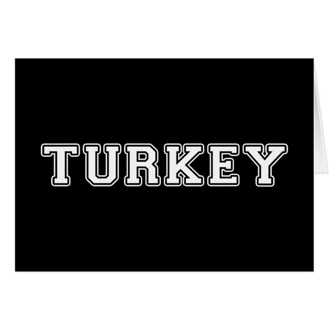 Turkiet Hälsningskort (Framsidan Horizontal)