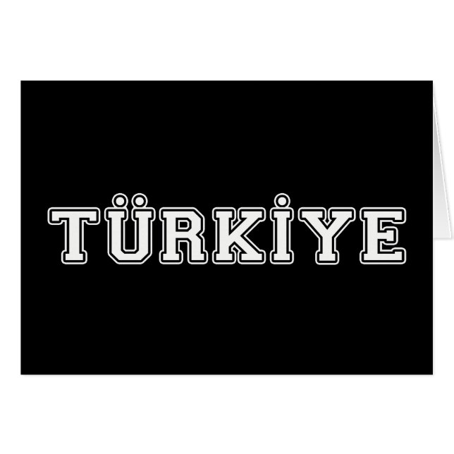 Turkiet Hälsningskort (Framsidan Horizontal)
