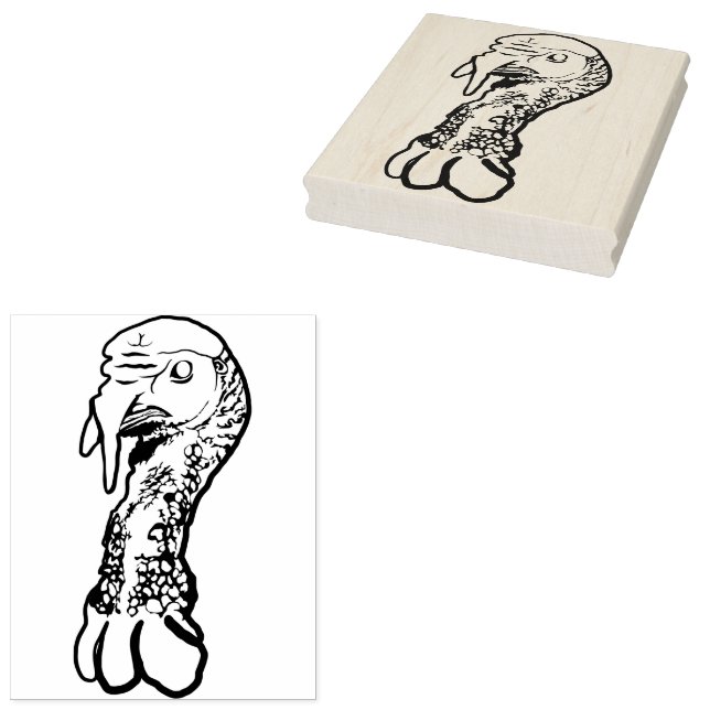 Turkiet Head Rubber Frimärke Stämpel (Stämplad)