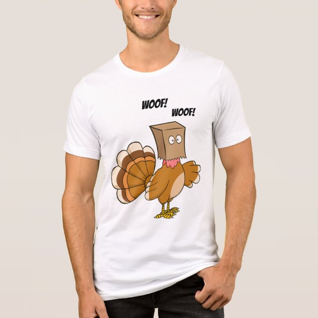 Turkiet Hund Disguise Tecknad | THANKSGIVING T Shirt (Framsida)