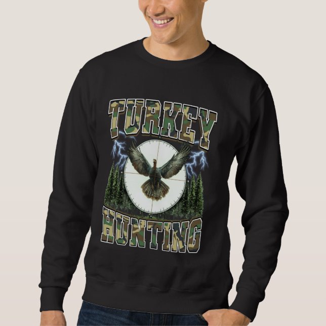 Turkiet Hunter Camouflage 90-talets Bootle Lång Ärmad Tröja (Framsida)