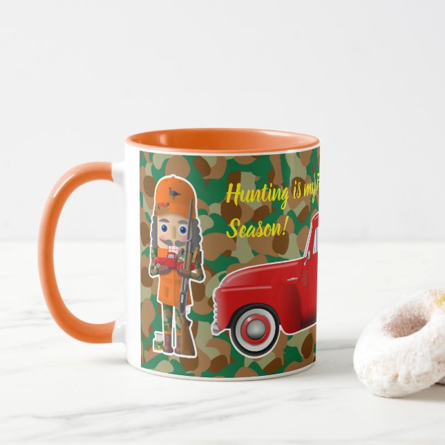 Turkiet Hunter Nutcracker med Little Red Lastbil Mugg (Med munk)