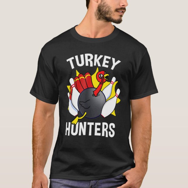 Turkiet Hunters Bowling Bowling T Shirt (Framsida)
