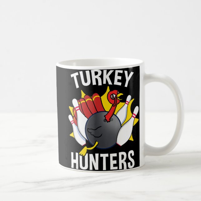 Turkiet Hunters Bowling Roligt Bowling Gift Kaffemugg (Höger)