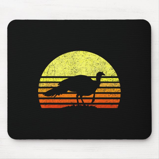 Turkiet Hunting Retro Sunset Upland Bird Hunter Th Musmatta (Framsidan)