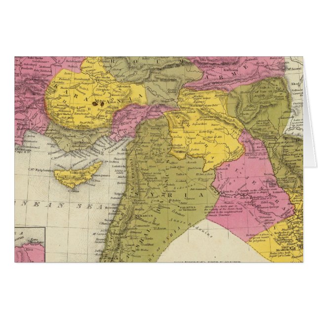 Turkiet i Asien 2 Hälsningskort (Framsidan Horizontal)