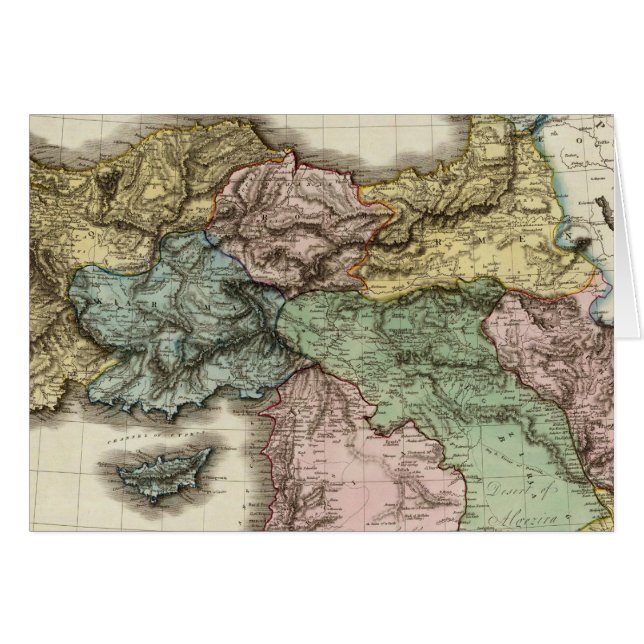 Turkiet i Asien 2 Hälsningskort (Framsidan Horizontal)