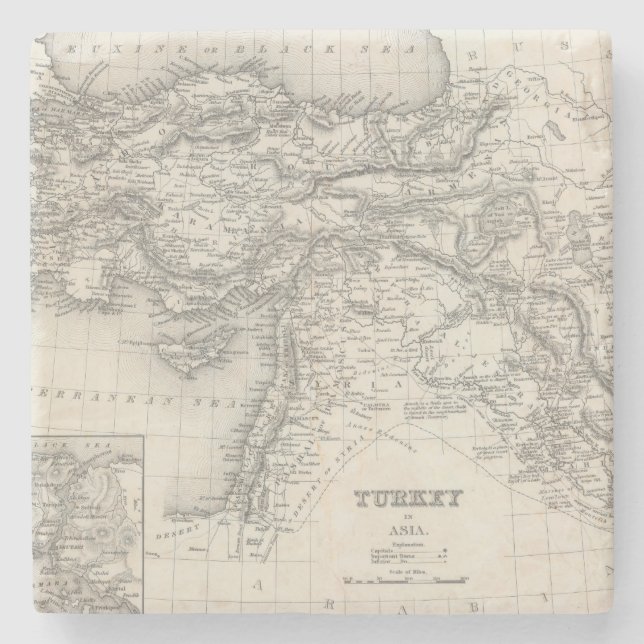 Turkiet i Asien 4 Underlägg Sten (Framsidan)