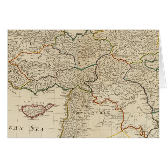 Turkiet i Asien 5 Hälsningskort (Framsidan Horizontal)