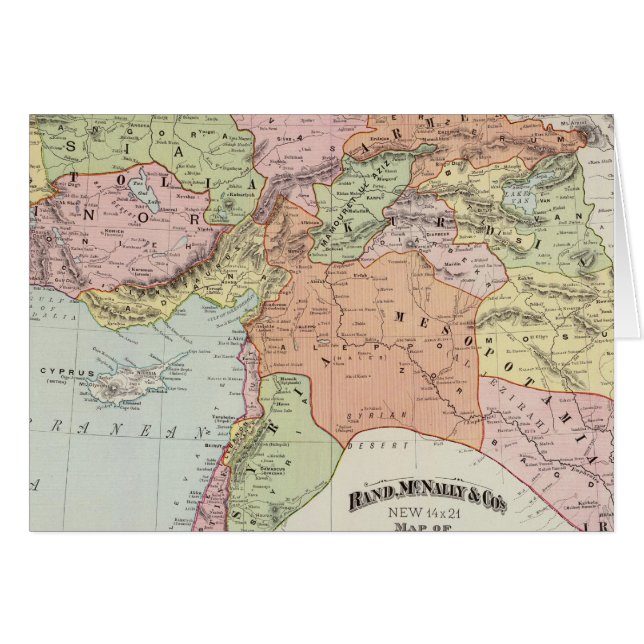 Turkiet i Asien 6 Hälsningskort (Framsidan Horizontal)