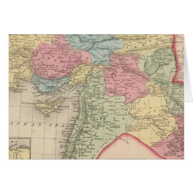 Turkiet i Asien 7 Hälsningskort (Framsidan Horizontal)