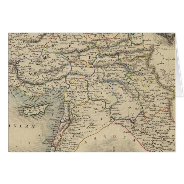 Turkiet i Asien Hälsningskort (Framsidan Horizontal)