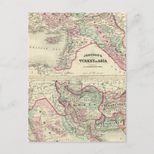 Turkiet i Asien, Persien, Arabien, Beloochistan Vykort (Framsida)