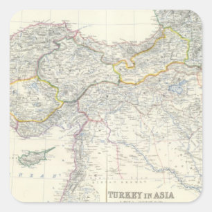 Turkiet i Asien, Transkaukasien Fyrkantigt Klistermärke