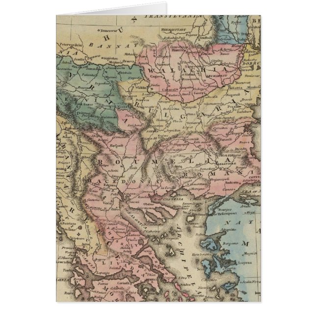 Turkiet i Europa 2 Hälsningskort (Framsidan)