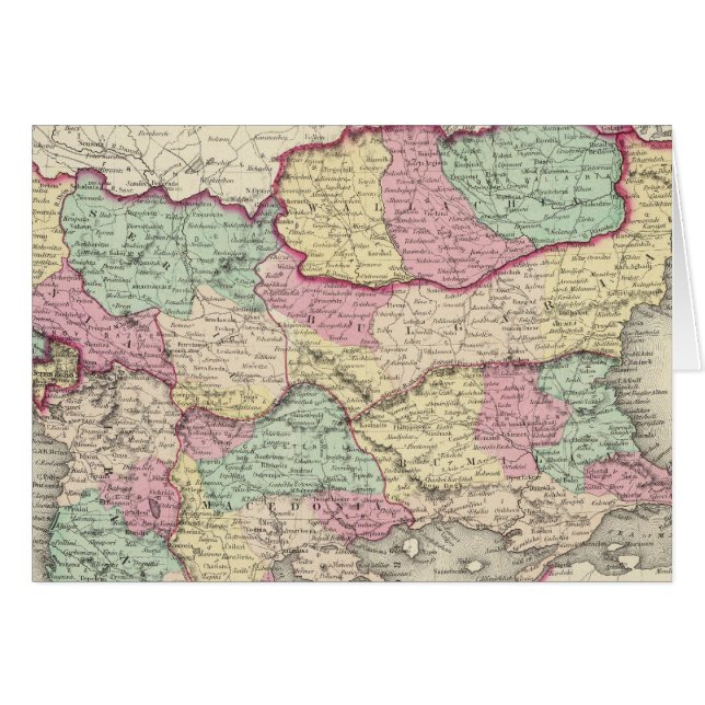 Turkiet i Europa 3 Hälsningskort (Framsidan Horizontal)