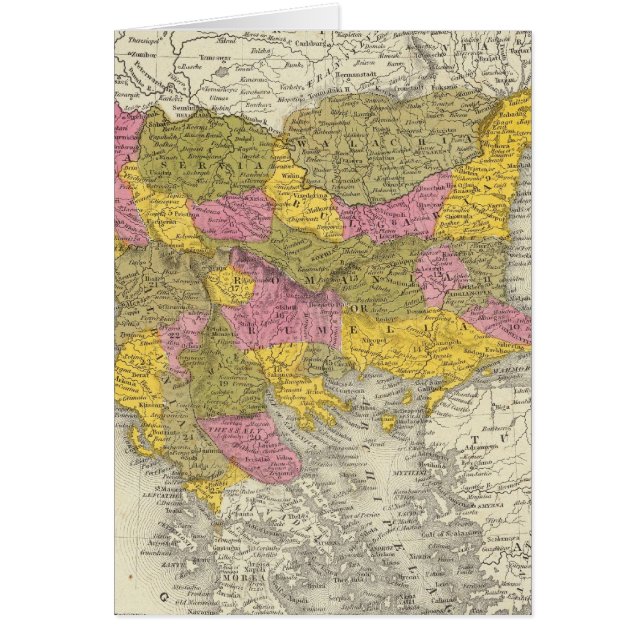 Turkiet i Europa 3 Hälsningskort (Framsidan)