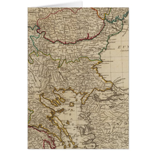 Turkiet i Europa 3 Hälsningskort (Framsidan)