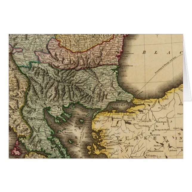 Turkiet i Europa 5 Hälsningskort (Framsidan Horizontal)