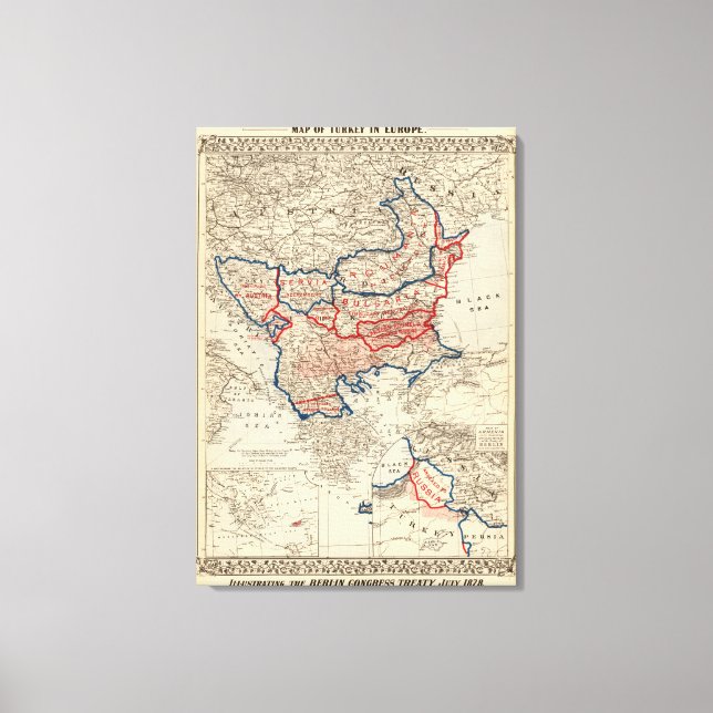 Turkiet i Europa 6 Canvastryck (Framsida)