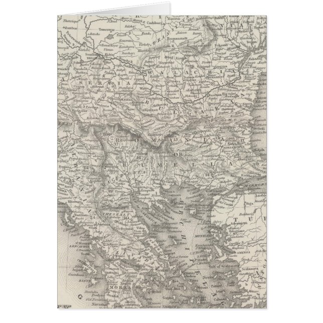 Turkiet i Europa 6 Hälsningskort (Framsidan)