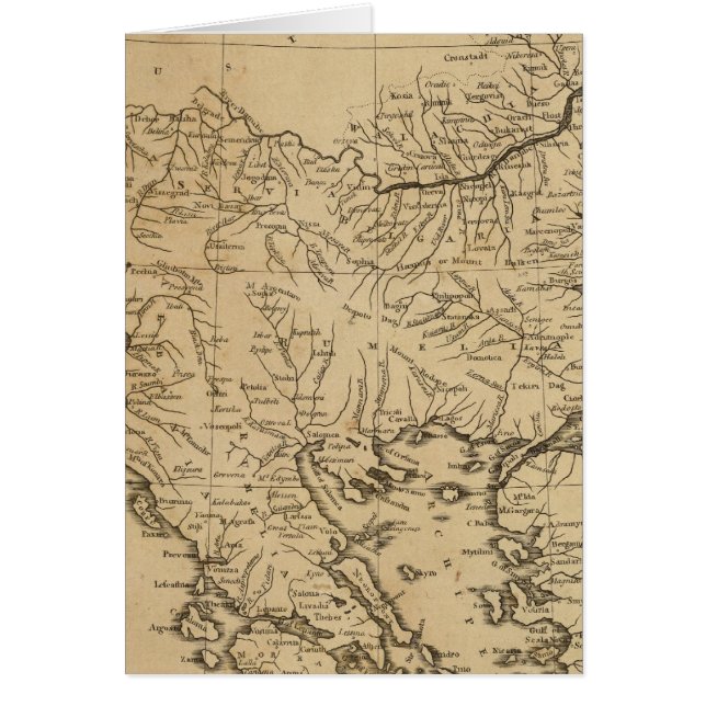 Turkiet i Europa 9 Hälsningskort (Framsidan)