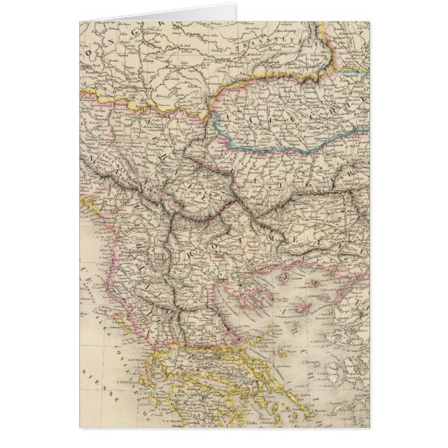 Turkiet i Europa, Grekland Hälsningskort (Framsidan)