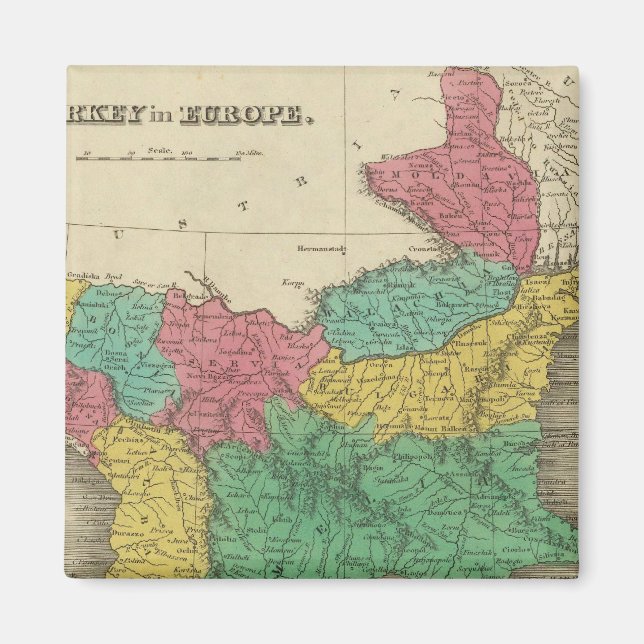 Turkiet i Europa Magnet (Framsidan)