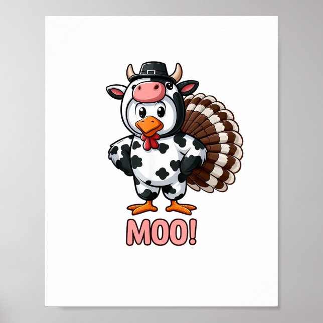 Turkiet i kostrummet, Moo Funny Thanksgiving _1 Poster (Framsidan)