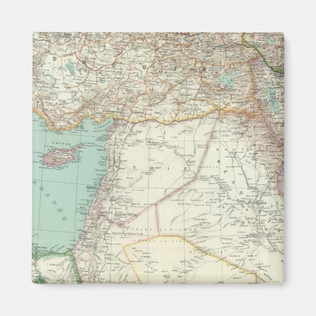 Turkiet, Irak, Asien Magnet (Framsidan)