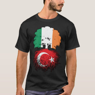 Turkiet, Irländska Träd-Flagga T Shirt