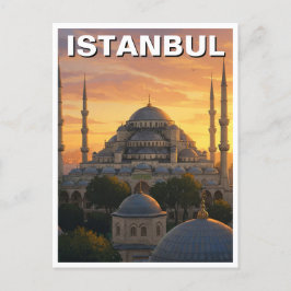 Turkiet Istanbul Blå moskén Vykort