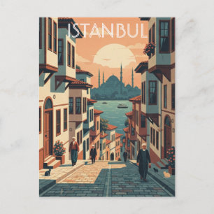 Turkiet Istanbul Blå moskén Vykort