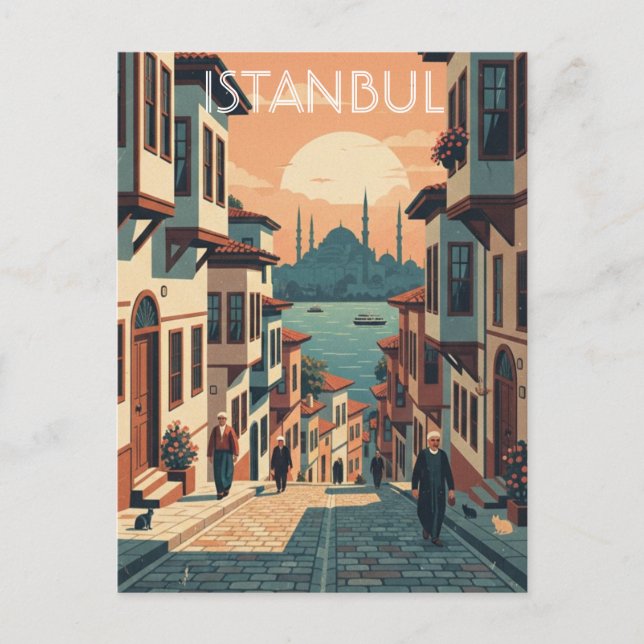 Turkiet Istanbul Blå moskén Vykort (Framsida)