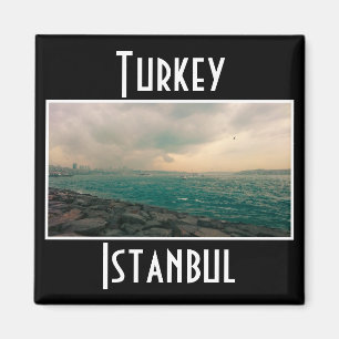 Turkiet Istanbul Cityscape Bosporen View Magnet