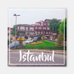 Turkiet Istanbul Cityscape Street Architecture Magnet