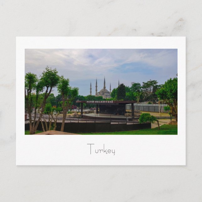 Turkiet Istanbul Cityscape Street Architecture Vykort (Framsida)