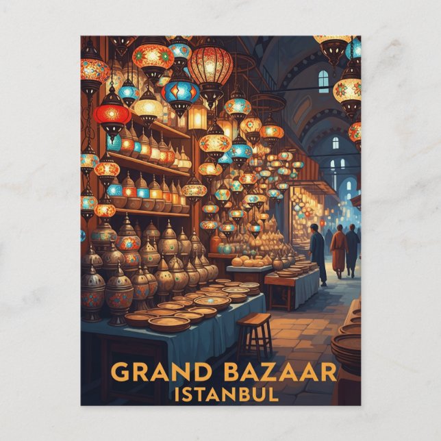 Turkiet Istanbul Grand Bazaar Vykort (Framsida)