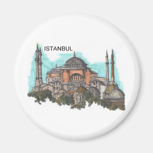 Turkiet Istanbul Hagia Sophia (vid St.K) Magnet