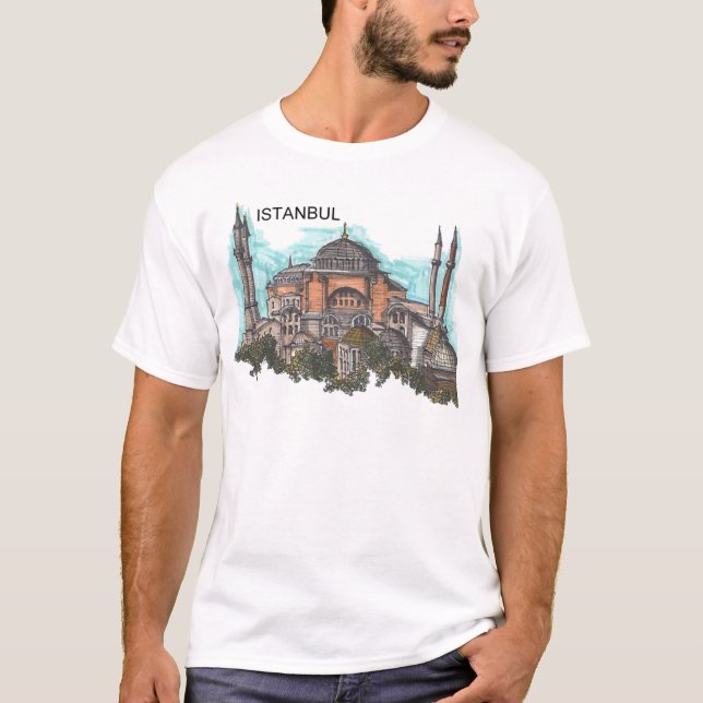 Turkiet Istanbul Hagia Sophia (vid St.K) T-shirt (Framsida)