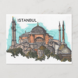 Turkiet Istanbul Hagia Sophia (vid St.K) Vykort