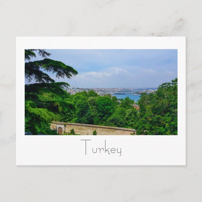 Turkiet Istanbul Stadspanorama Bosporen Vykort (Framsida)