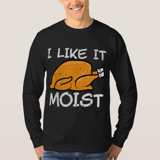 Turkiet jag tycker om det fusta, nuny Thanksgiving T Shirt (Framsida)