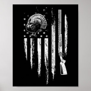 Turkiet Jakt på den amerikanska Flagga Thunder Chi Poster
