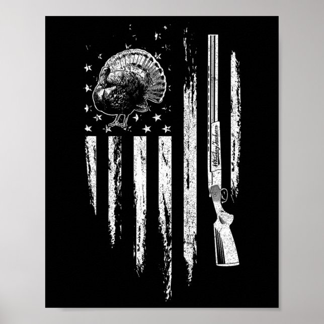 Turkiet Jakt på den amerikanska Flagga Thunder Chi Poster (Framsidan)