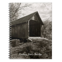Turkiet Jim;s Covered Bridge Spiral Notebook
