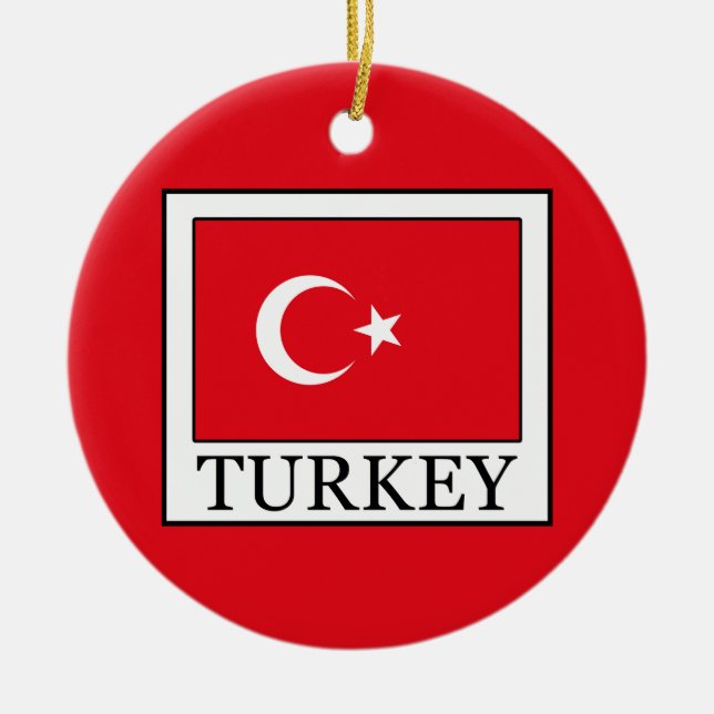 Turkiet Julgransprydnad Keramik (Framsidan)
