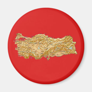Turkiet kartamagnet magnet
