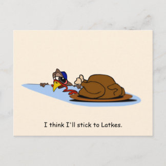 Turkiet Latkes-vykort. Vykort
